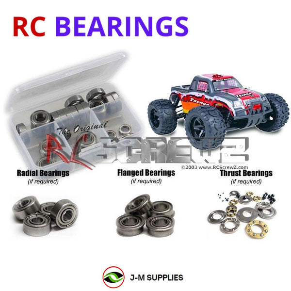 J-M SUPPLIES RC Parts Store - RCScrewZ Metal Shielded Bearing Kit rcr039b for RedCat Racing Tremor RC Car | SET