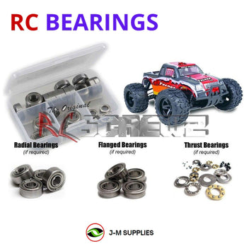 J-M SUPPLIES RC Parts Store - RCScrewZ Metal Shielded Bearing Kit rcr039b for Redcat Racing Tremor ST 1/16 Electric Truck Truggy | SET