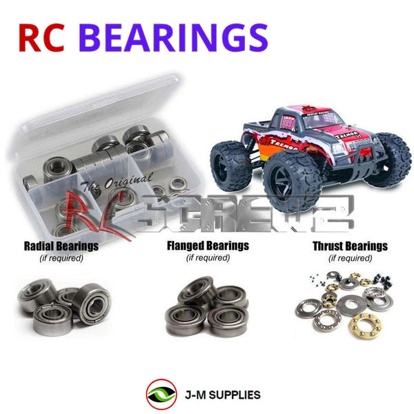 J-M SUPPLIES RC Parts Store - RCScrewZ Metal Shielded Bearing Kit rcr039b for Redcat Racing Tremor ST 1/16 Electric Truck Truggy | SET