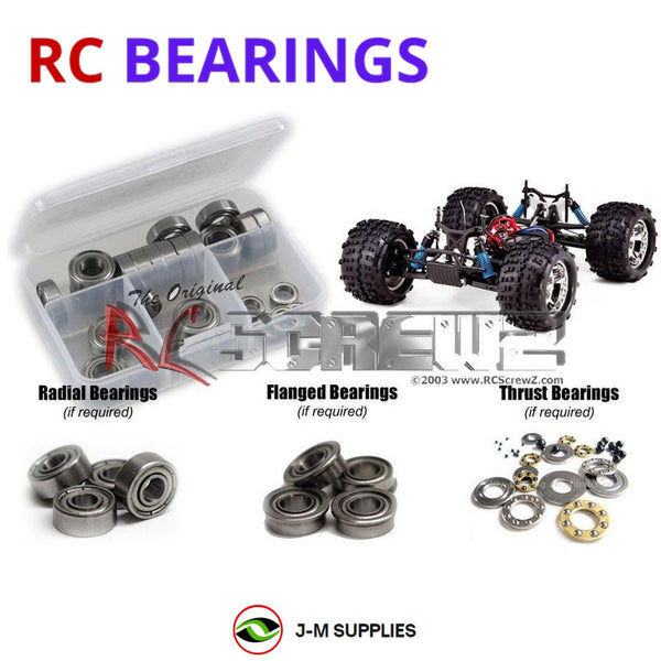 J-M SUPPLIES RC Parts Store - RCScrewZ Metal Shielded Bearing Kit rcr042b for Redcat Racing Avalanche XTE 1/8 Electric 4WD Monster Truck | SET