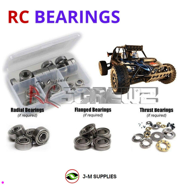 J-M SUPPLIES RC Parts Store - RCScrewZ Metal Shielded Bearing Kit rcr044b for Redcat Racing Rampage Chimera EP Pro 1/5 Electric 4WD Sand Rail Buggy (REREP-RAMPAGE-CHIMERA) | SET
