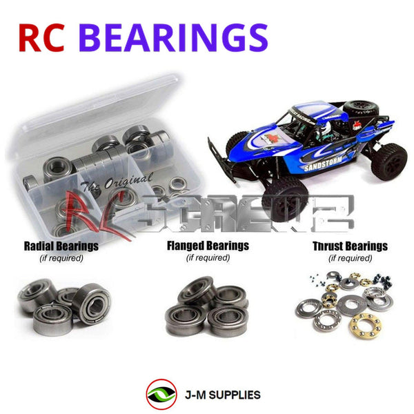 J-M SUPPLIES RC Parts Store - RCScrewZ Metal Shielded Bearing Kit rcr047b for Redcat Racing Sandstorm Baja 1/10 Electric 4WD Baja Buggy | SET