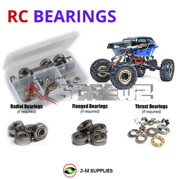 J-M SUPPLIES RC Parts Store - RCScrewZ Metal Shielded Bearing Kit rcr050b for Redcat Racing Rockslide RS10 XT 1/10 Electric Brushed 4WD 4WS Rock Crawler (RERROCKSLIDE-RS10-XT-24) | SET