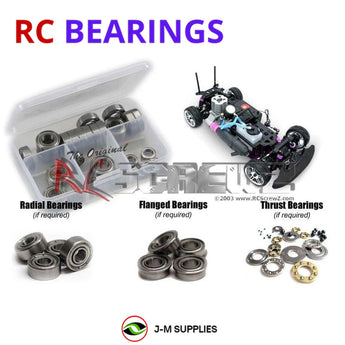 J-M SUPPLIES RC Parts Store - RCScrewZ Metal Shielded Bearing Kit rcr056b for Redcat Racing Lightning STR / Lightning STK 1/10 Nitro Electric Brushed 4WD On-Road Sedan Stock Car (RERLIGHTNINGSTR-GW, LIGHTNING-STK-RED) | SET