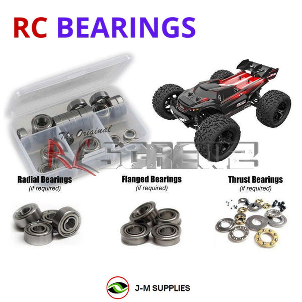 J-M SUPPLIES RC Parts Store - RCScrewZ Metal Shielded Bearing Kit rcr061b for Redcat Racing TR-MT8E BE6S 1/8 Electric Brushless 6S 4WD Monster Truck (RERTR-MT8E-BE6S) | SET