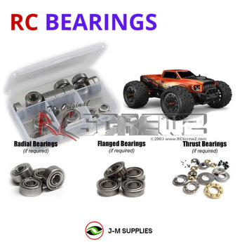 J-M SUPPLIES RC Parts Store - RCScrewZ Metal Shielded Bearing Kit rcr062b for RedCat TR-MT10e RC Car | SET