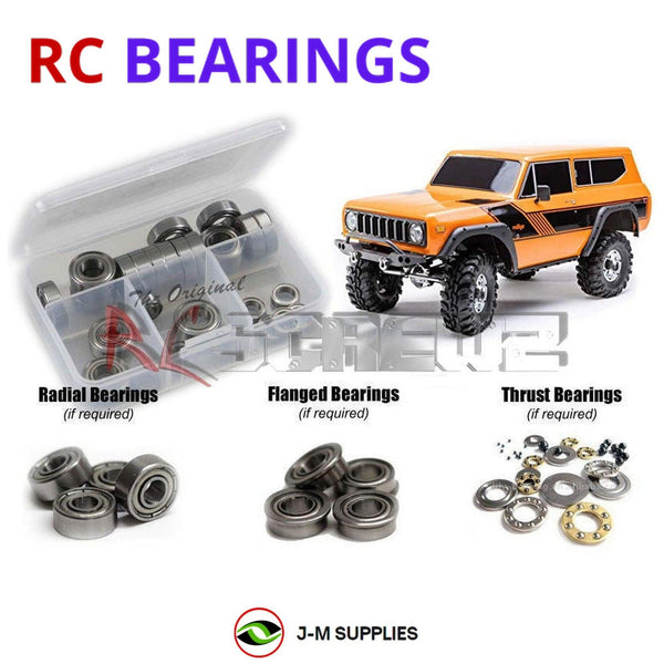 J-M SUPPLIES RC Parts Store - RCScrewZ Metal Shielded Bearing Kit rcr067b for Redcat Racing Gen8 Scout II / Gen8 V2 International Scout II 1/10 Electric Brushed 4WD Scale Rock Crawler Trail Truck (RER11291) | SET