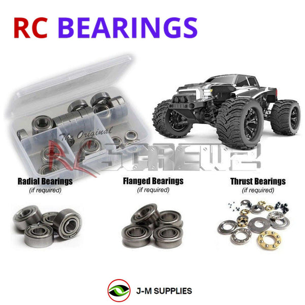 J-M SUPPLIES RC Parts Store - RCScrewZ Metal Shielded Bearing Kit rer068b for Redcat Racing Dukono / Dukono Pro 1/10 Electric Brushed and Brushless Pro 4WD Monster Truck (RER10674, RER10676) | SET