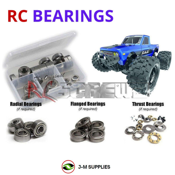 J-M SUPPLIES RC Parts Store - RCScrewZ Metal Shielded Bearing Kit rer070b for Redcat Racing Kaiju 1/8 Electric Brushless 6S 4WD Monster Truck (RER12376) | SET