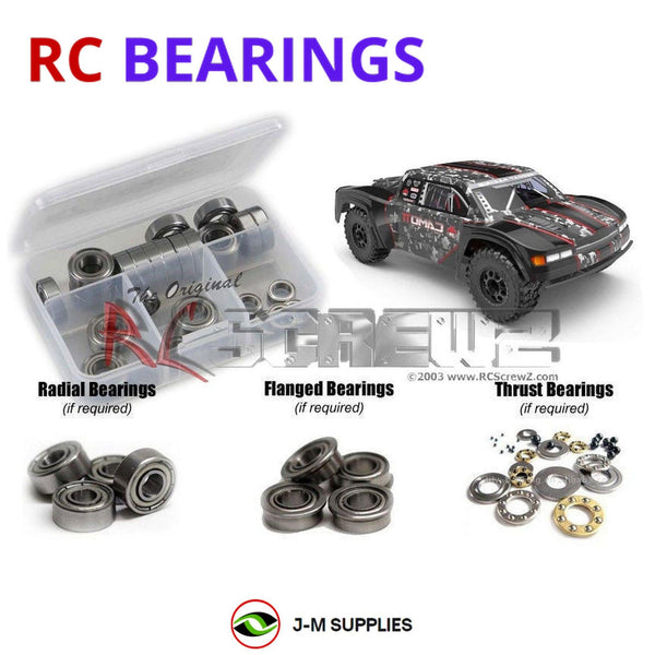 J-M SUPPLIES RC Parts Store - RCScrewZ Metal Shielded Bearing Kit rer072b for RedCat Camo Trophy Truck RC Car | SET