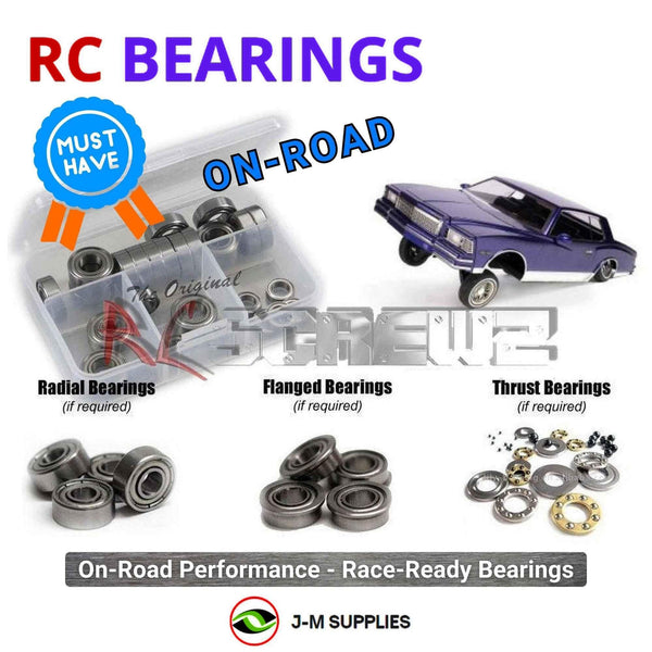 J-M SUPPLIES RC Parts Store - RCScrewZ Metal Shielded Bearing Kit rer075b for RedCat 1979 Monte Carlo Lowrider 1/10 | SET