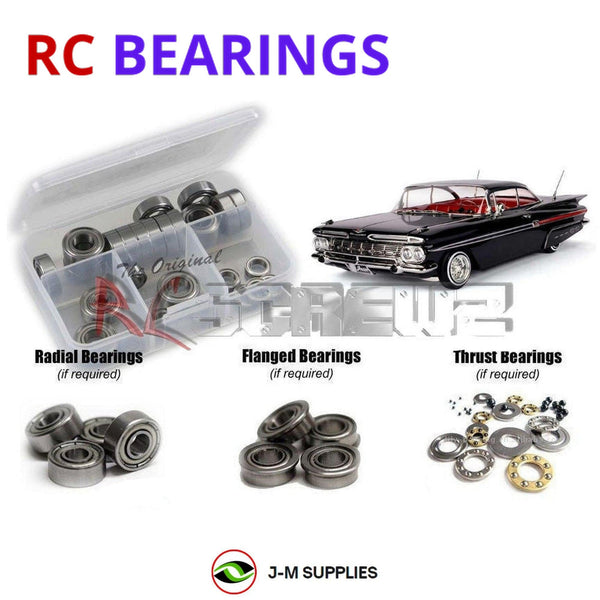 J-M SUPPLIES RC Parts Store - RCScrewZ Metal Shielded Bearing Kit rer077b for Redcat FiftyNine 1959 Impala Hopping Lowrider | SET