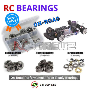 J-M SUPPLIES RC Parts Store - RCScrewZ Metal Shielded Bearing Kit sch002b for Schumacher Fusion .21 Nitro 1/10 Touring Car | RCX