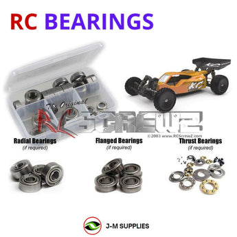 J-M SUPPLIES RC Parts Store - RCScrewZ Metal Shielded Bearing Kit sch028b for Schumacher Cougar KC #K170 RC Car | RCX
