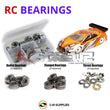 Representative image of an RCScrewZ metal-shielded bearing kit for Serpent S411 ERYX 4.0 #400017/18; exact bearing sizes and quantities vary by RC model.