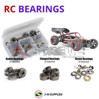 J-M SUPPLIES RC Parts Store - RCScrewZ Metal Shielded Bearing Kit swz011b for SWORKz Fox 4x4 1/10th #940001 RC Car | RCX
