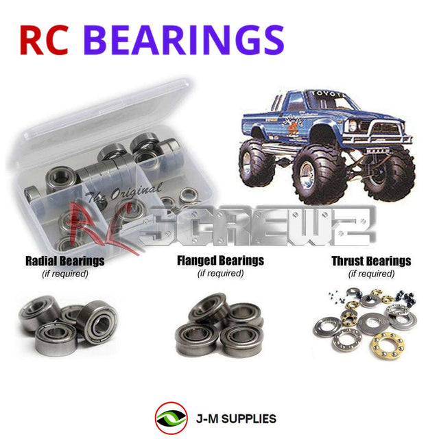 RCScrewZ Metal Shielded Bearing Kit tam012b for Tamiya Toyota 4x4 Pick Up Bruiser 1/10 Electric 4WD Off-Road Pickup Truck (#58048) | SET