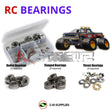 J-M SUPPLIES RC Parts Store - RCScrewZ Metal Shielded Bearing Kit tam040b for Tamiya Ford F-150 Ranger Blackfoot 1/10 Electric 2WD Monster Truck (#58058) | SET