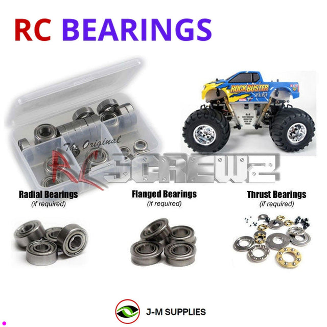 RCScrewZ Metal Shielded Bearing Kit tam045b for Tamiya TLT-1 Rock Buster 1/18 Electric 4WD Mini Monster Truck (#47201) | SET