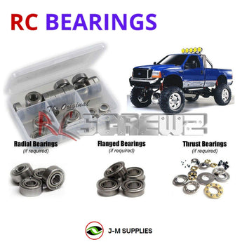 J-M SUPPLIES - RCScrewZ Metal Shielded Bearing Kit tam065b for Tamiya F-350 High-Lift 1/10 Truck (#57059) | RCX - 