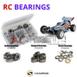 J-M SUPPLIES RC Parts Store - RCScrewZ Metal Shielded Bearing Kit tam085b for Tamiya Rising Storm DF02 #58334 RC Car | SET