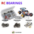J-M SUPPLIES RC Parts Store - RCScrewZ Metal Shielded Bearing Kit tam097b for Tamiya Super Shot (#58054) | SET