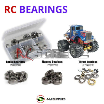 J-M SUPPLIES RC Parts Store - RCScrewZ Metal Shielded Bearing Kit tam101b for Tamiya Bullhead 1/10 Electric 4WD Monster Truck (#58089) | PRO