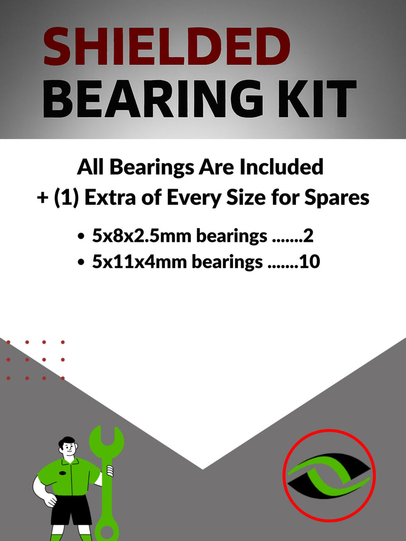 Upgrade Your RC Car with Rubber Shielded Bearings for Tamiya Grasshopper | tam104r - High Performance Upgrade | Durable & Reliable - by J-M SUPPLIES