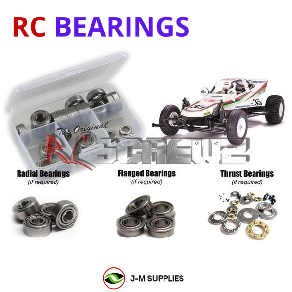 J-M SUPPLIES RC Parts Store - RCScrewZ Metal Shielded Bearing Kit tam104b for Tamiya Grasshopper 2005 1/10 Electric 2WD Off-Road Buggy (#58346) | SET