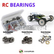 J-M SUPPLIES RC Parts Store - RCScrewZ Metal Shielded Bearing Kit tam119b for Tamiya TRF801Xt 1/8 Nitro 4WD Off-Road Truggy Standard Package (#49497) | UPG