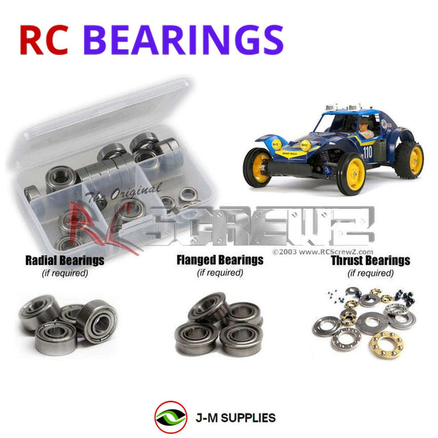 RCScrewZ Metal Shielded Bearing Kit tam137b for Tamiya Holiday Buggy 2010 1/10 Electric 2WD Off-Road Buggy (#58470) | SET