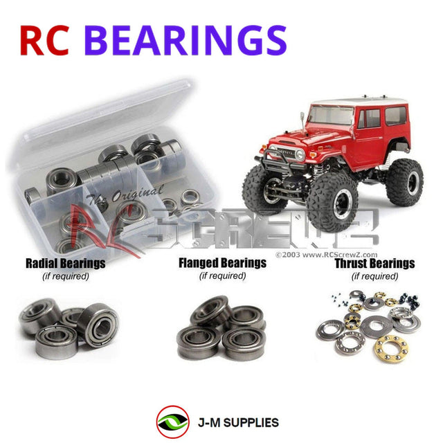RCScrewZ Metal Shielded Bearing Kit tam138b for Tamiya Toyota Land Cruiser 40 CR-01 1/10 Electric 4WD Rock Crawler (#58405) | SET