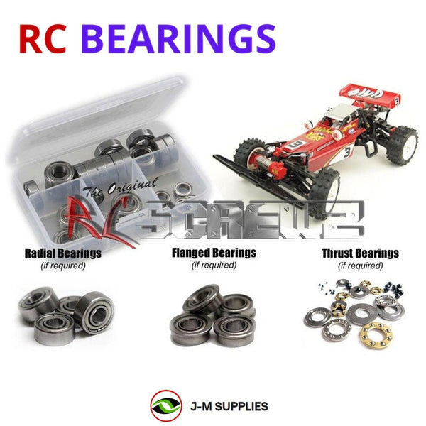 Representative image of an RCScrewZ metal-shielded bearing kit for Tamiya Hotshot Re-Release 1/10 Electric 4WD Buggy (58391); exact bearing sizes and quantities vary by RC model.