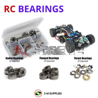 Representative image of an RCScrewZ metal-shielded bearing kit for Tamiya M-05 Ver.II PRO 1/10 Electric FWD M-Chassis (58593); exact bearing sizes and quantities vary by RC model.