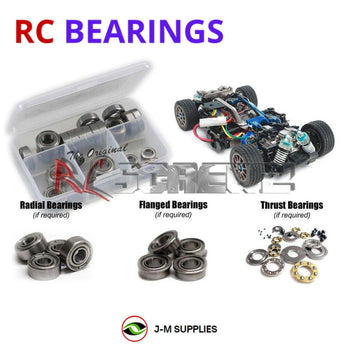 J-M SUPPLIES RC Parts Store - RCScrewZ Metal Shielded Bearing Kit tam164b for Tamiya M-05 Ver.II PRO 1/10 Electric 2WD FWD M-Chassis Kit (#58593) | UPG