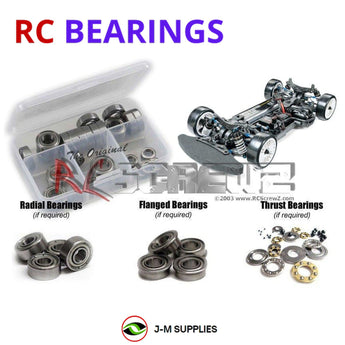 Representative image of an RCScrewZ metal-shielded bearing kit for Tamiya TB-04R 1/10 Electric 4WD On-Road Touring Car (84412); exact bearing sizes and quantities vary by RC model.