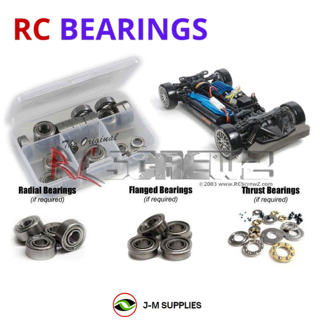 RCScrewZ Metal Shielded Bearing Kit tam179b for Tamiya TT-02D Drift Spec 1/10 Electric 4WD Drift Touring Car Chassis (#58584) | SET