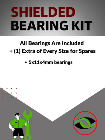 J-M SUPPLIES RC Parts Store - RCScrewZ Metal Shielded Bearing Kit tam193b for Tamiya Semi Box Trailer 1/14 RC Trailer (#56302) | UPG