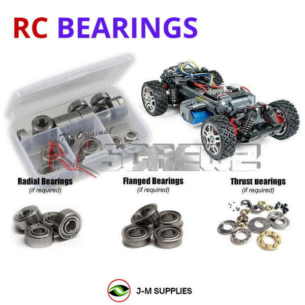 Representative image of an RCScrewZ metal-shielded bearing kit for Tamiya MF-01X 1/10 Electric 4WD Chassis (58629); exact bearing sizes and quantities vary by RC model.
