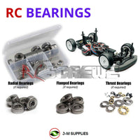 Representative image of an RCScrewZ metal-shielded bearing kit for Tamiya F103GT 1/10 Electric On-Road GT Car (58367); exact bearing sizes and quantities vary by RC model.