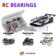 Representative image of an RCScrewZ metal-shielded bearing kit for Tamiya Ford GT Mk II TT-02 1/10 Electric 4WD Touring Car (58689); exact bearing sizes and quantities vary by RC model.