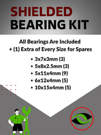 Upgrade Your RC Car with Metal Shielded Bearings for Tamiya TA03F Pro 58177 | tam263b - High Performance Upgrade | Durable & Reliable - by J-M SUPPLIES