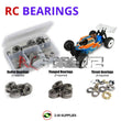 J-M SUPPLIES RC Parts Store - RCScrewZ Metal Shielded Bearing Kit tek003b for Tekno RC NB48 1/8 Nitro 4WD Competition Buggy (#TKR5300) | SET