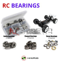 J-M SUPPLIES - RCScrewZ Metal Shielded Bearing Kit tek005b for Tekno RC ET48 E-Truggy 1/8 4WD (#TKR5600) | RCX - 