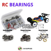 Representative image of an RCScrewZ metal-shielded bearing kit for Tekno EB48.2 1/8 Electric 4WD Buggy (TKR5002); exact bearing sizes and quantities vary by RC model.