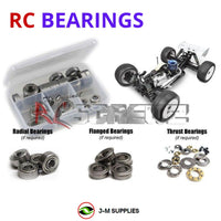 Representative image of an RCScrewZ metal-shielded bearing kit for Tekno NT48.3 1/8 Nitro 4WD Truggy (TKR5406); exact bearing sizes and quantities vary by RC model.