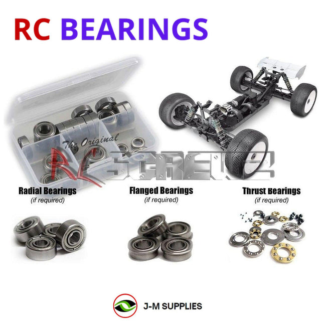 RCScrewZ Metal Shielded Bearing Kit tek011b for Tekno RC ET48.3 1/8 Electric 4WD Competition Truggy (#TKR5602) | SET