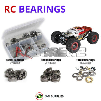 J-M SUPPLIES RC Parts Store - RCScrewZ Metal Shielded Bearing Kit thu038b for Thunder Tiger 1/8 MT4-G3 RC Car | UPG