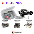 Representative image of an RCScrewZ metal-shielded bearing kit for Traxxas Jato 3.3 1/10 Nitro 2WD Stadium Truck (5507); exact bearing sizes and quantities vary by RC model.