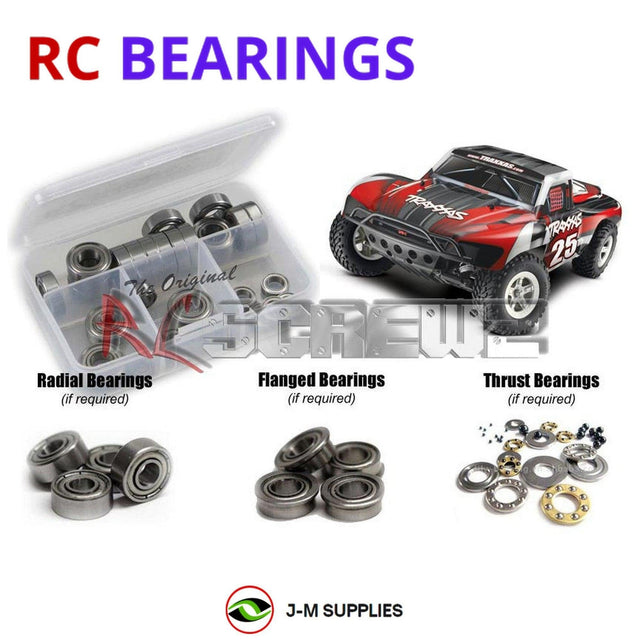RCScrewZ Metal Shielded Bearing Kit tra033b for Traxxas Slash 2WD 1/10 Electric Short Course Truck (58024, 58034) | SET